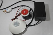 PIR sensor with wired hooter	
